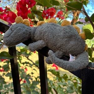 Jellycat LITTLE DOUGLAS DINO Green & Yellow Dinosaur Soft Plush RETIRED Preloved